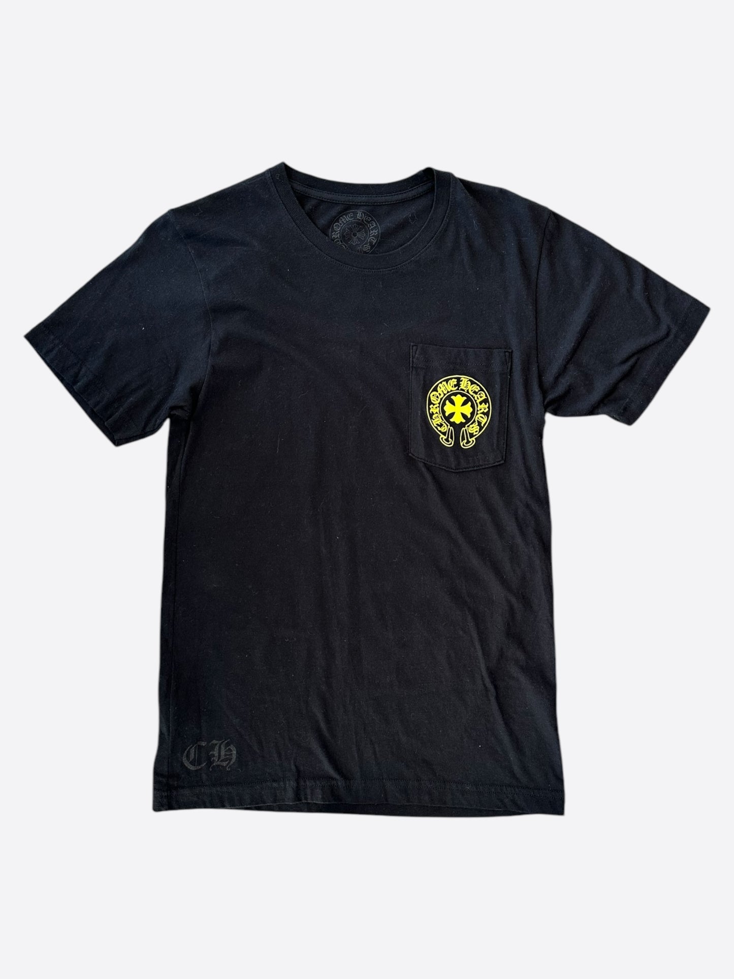 Chrome Hearts Black & Yellow Eyechart T-Shirt