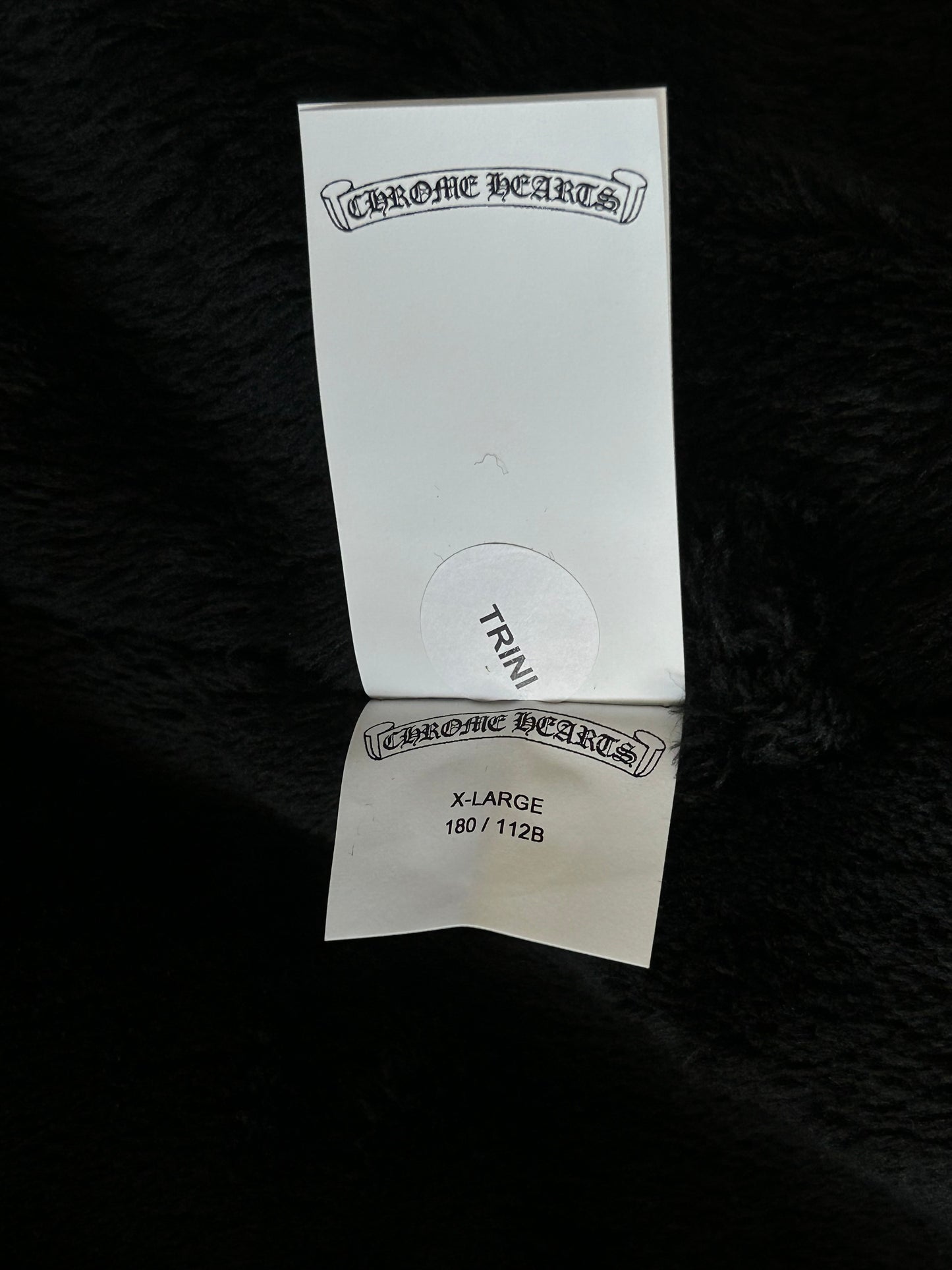 Chrome Hearts Black & White Striped Triple Cross Racing Jacket