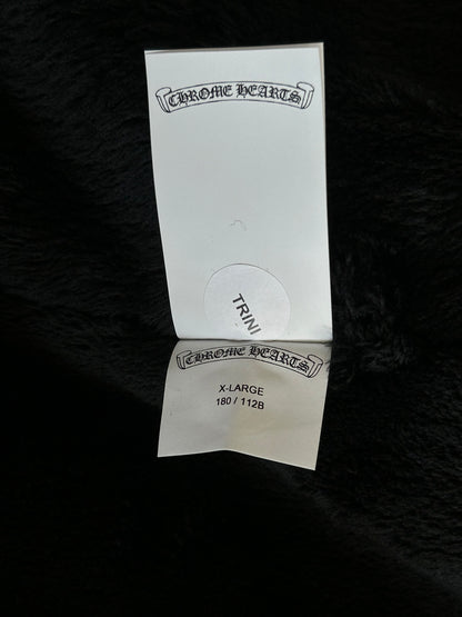 Chrome Hearts Black & White Striped Triple Cross Racing Jacket