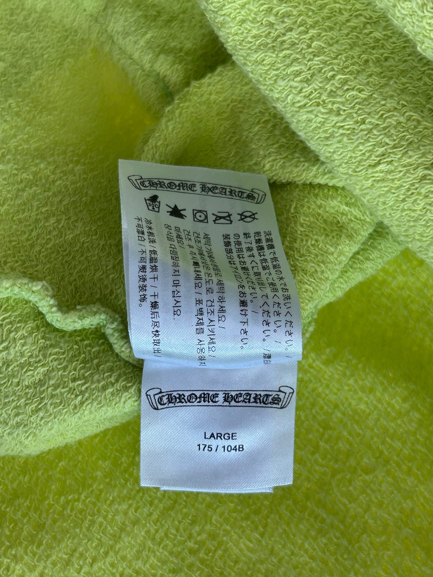 Chrome Hearts Matty Boy Lime Green Chainlink Hoodie