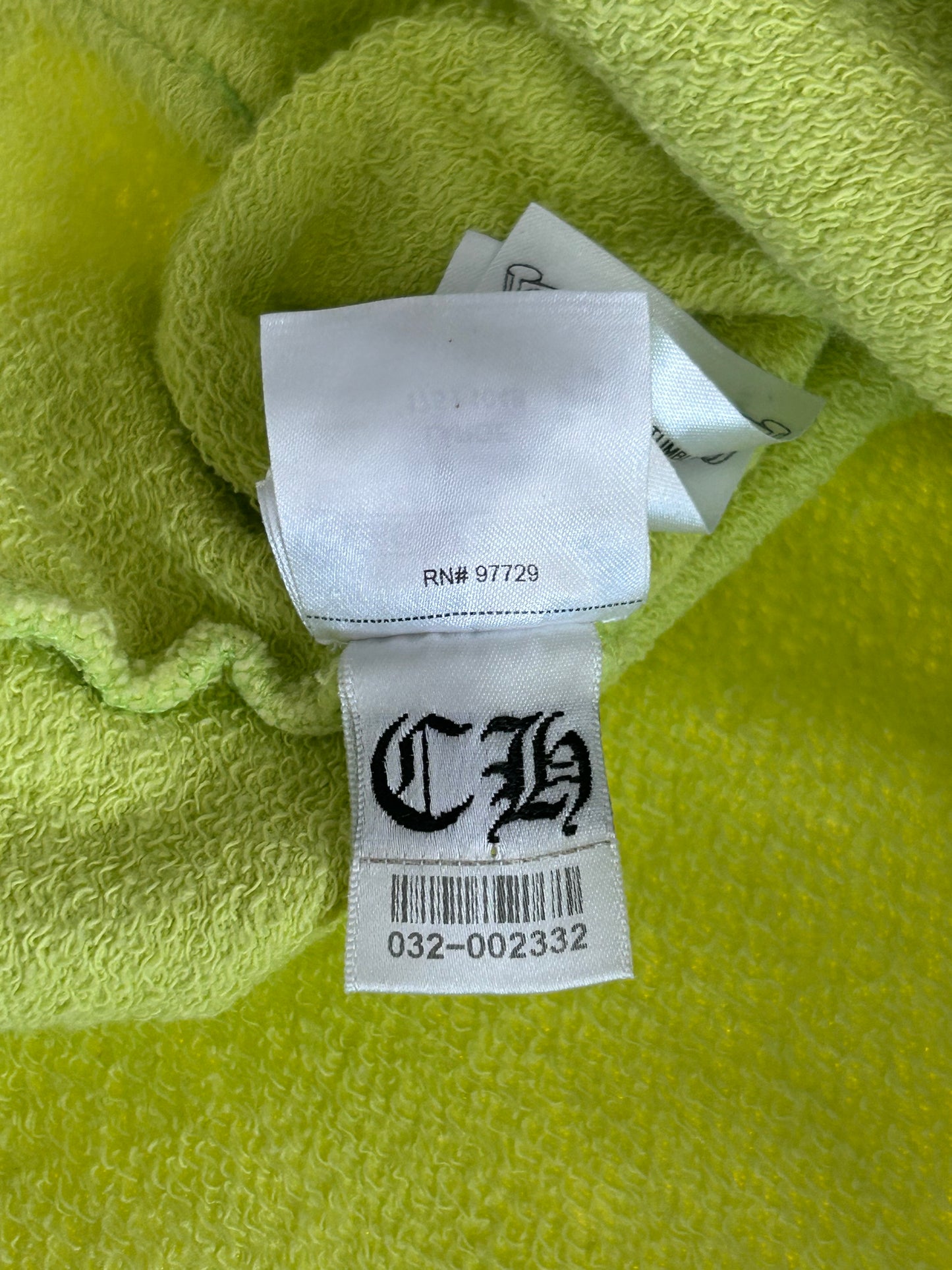Chrome Hearts Matty Boy Lime Green Chainlink Hoodie