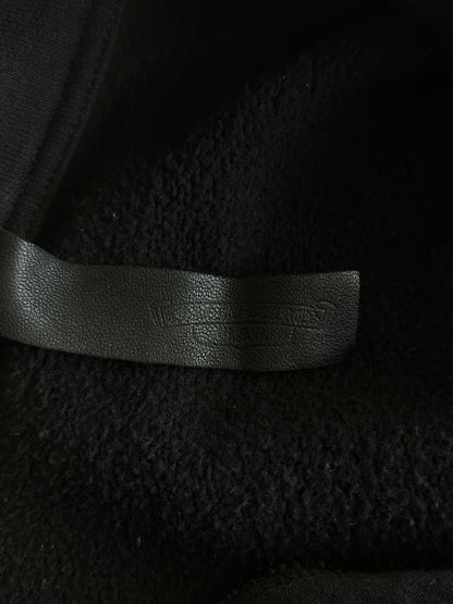 Chrome Hearts Black & White Embroidered Logo Quarter Zip Sweater