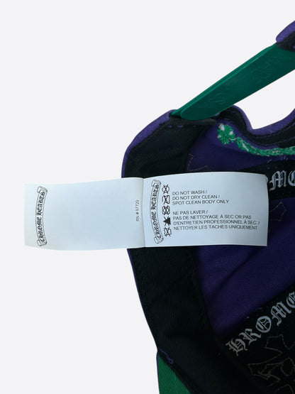 Chrome Hearts Purple & Green Cross Patch Hat
