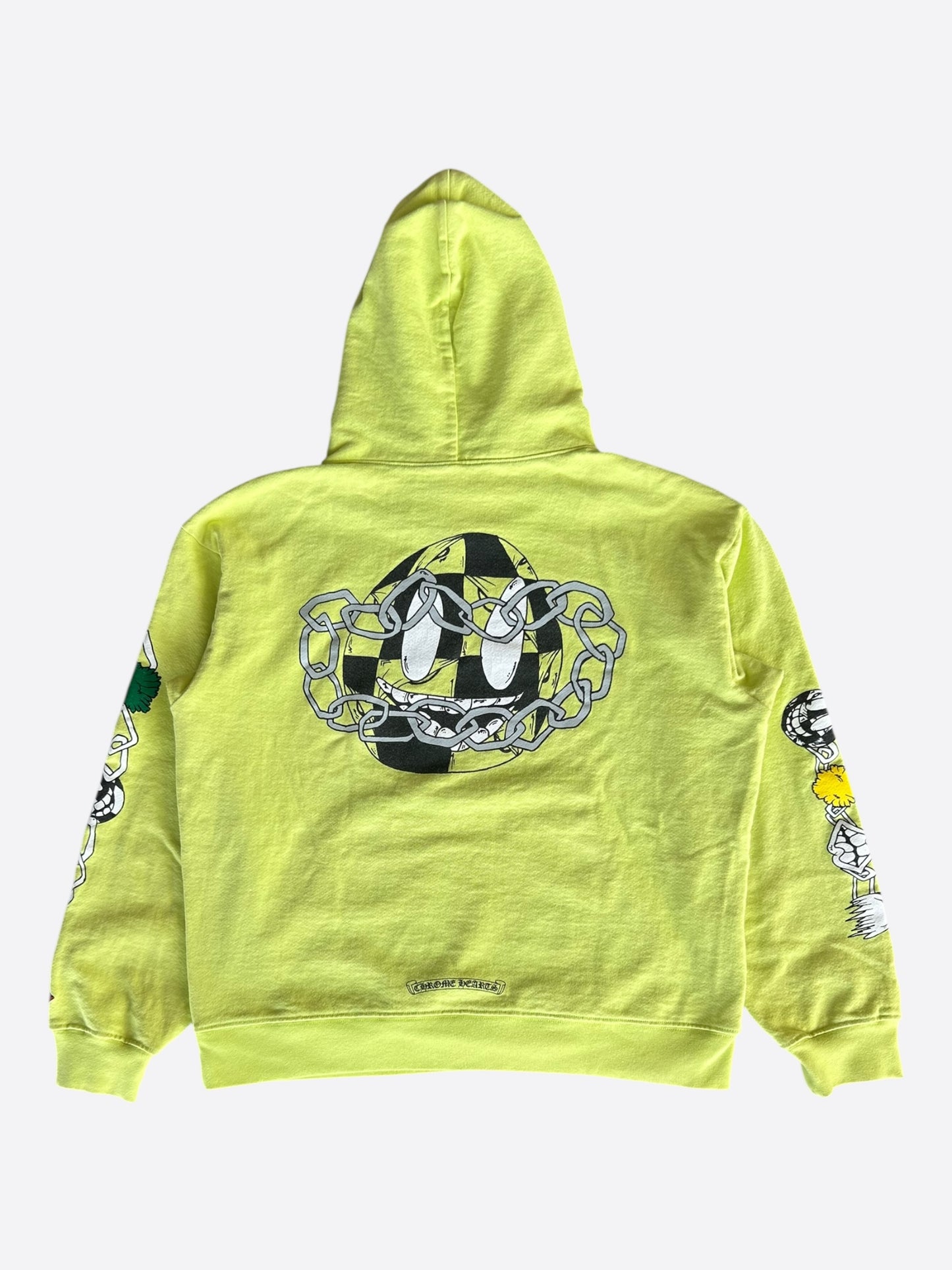Chrome Hearts Matty Boy Lime Green Chainlink Hoodie
