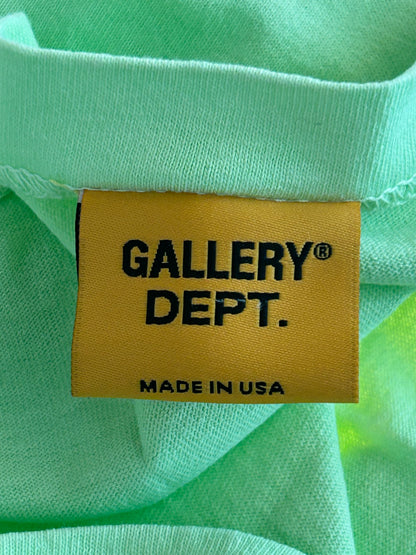 Gallery Dept Lime Green & Black Souvenir Logo T-Shirt