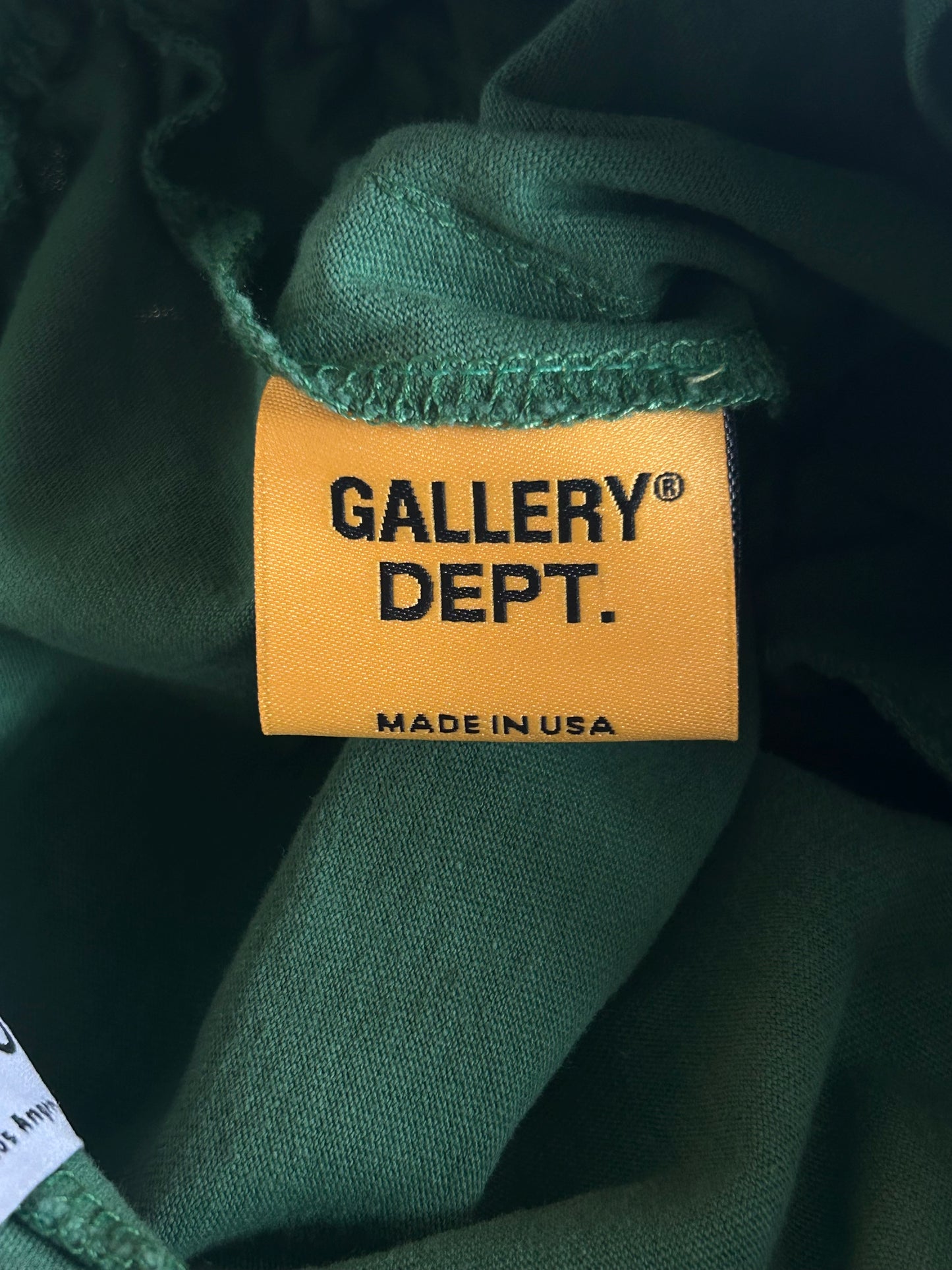 Gallery Dept Green & White Session Sweat Shorts