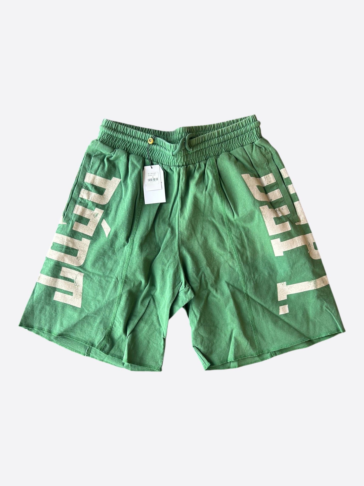 Gallery Dept Green & White Session Sweat Shorts