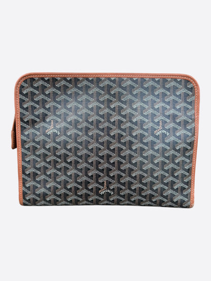 Goyard Black & Brown Jouvence GM Toiletry Bag