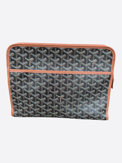 Goyard Black & Brown Jouvence GM Toiletry Bag