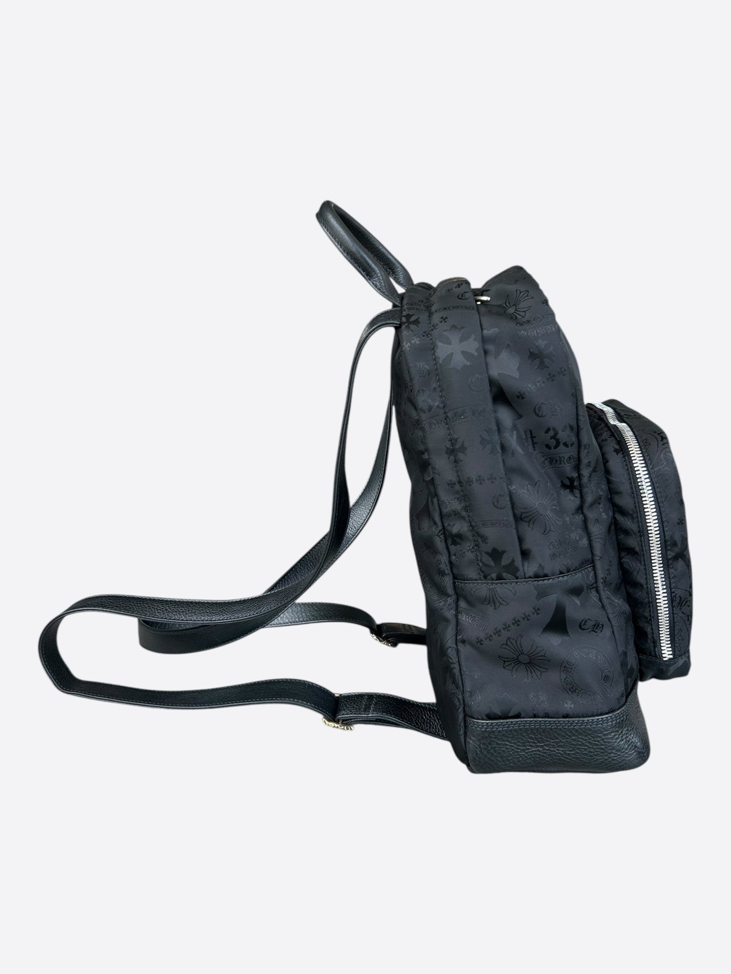 Chrome Hearts Black Stencil 7th Grade Nylon Backpack
