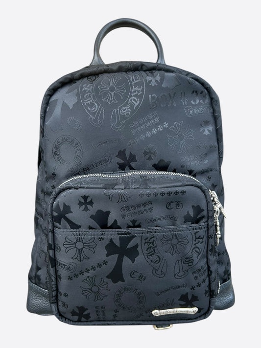 Chrome Hearts Black Stencil 7th Grade Nylon Backpack