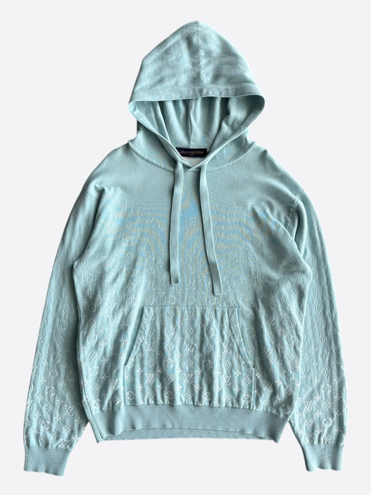 Louis Vuitton Blue & White Gradient Monogram Hoodie