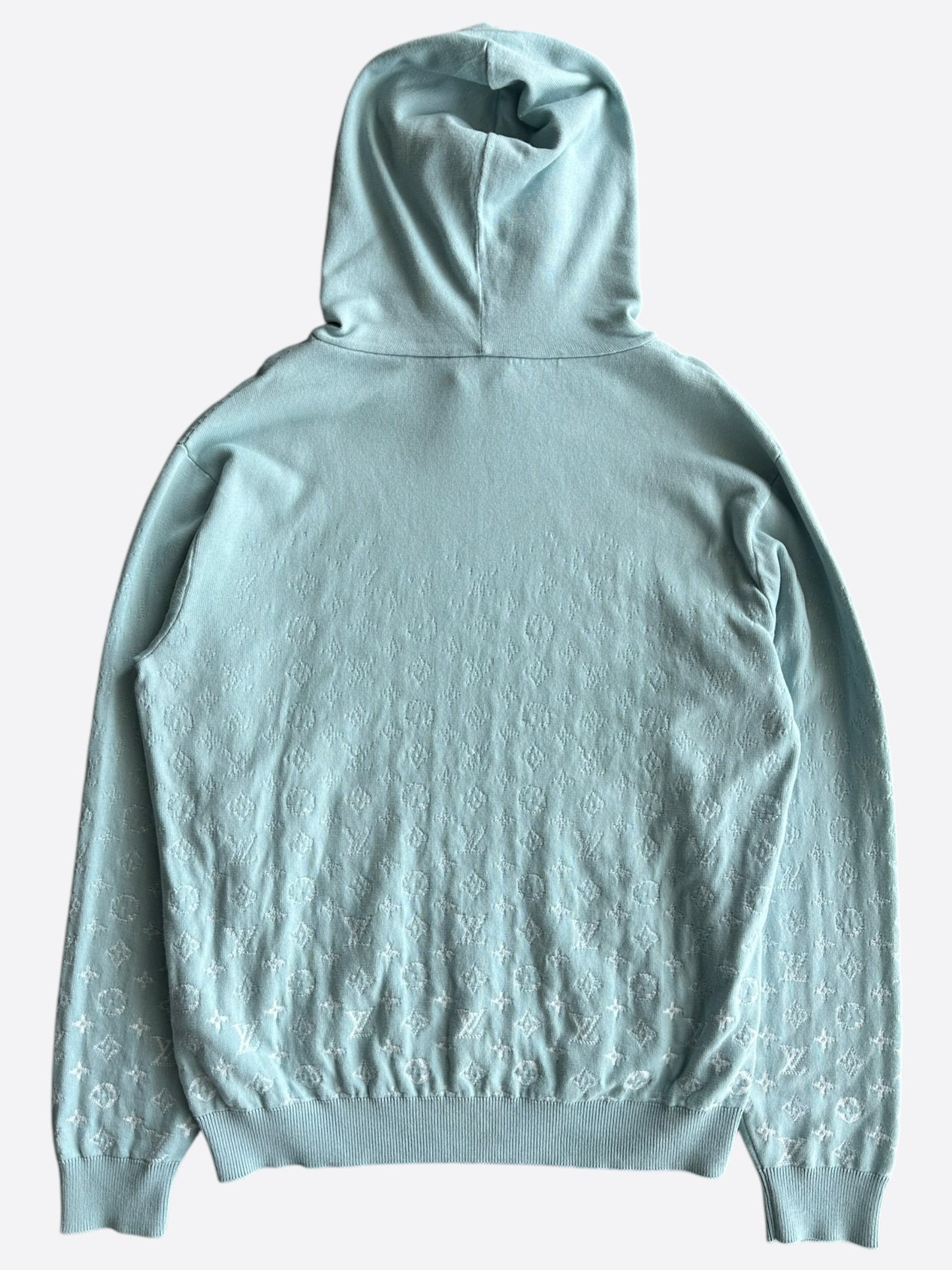 Louis Vuitton Blue & White Gradient Monogram Hoodie