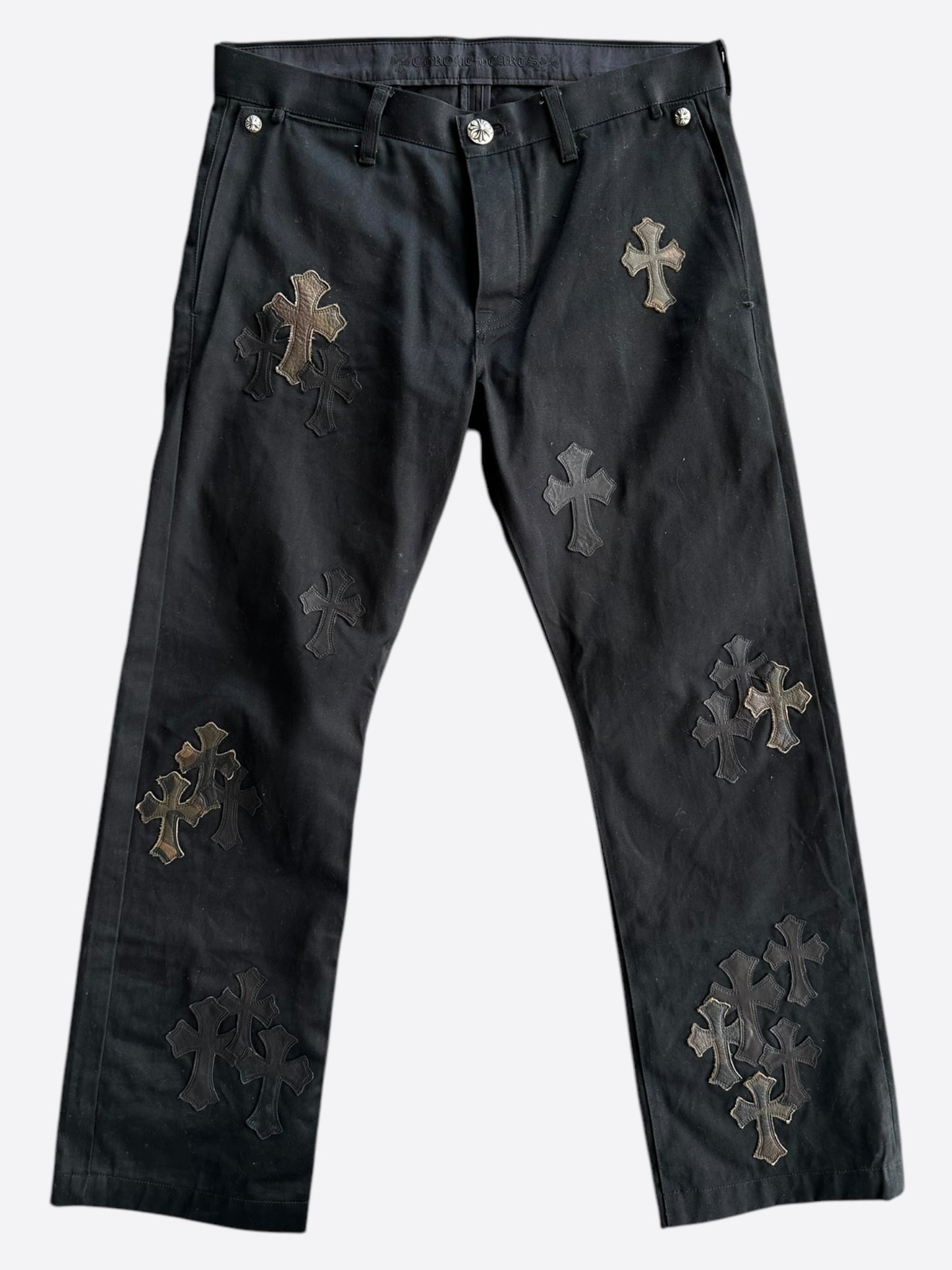 Chrome Hearts Black Camouflage Cross Patch Chino Pants