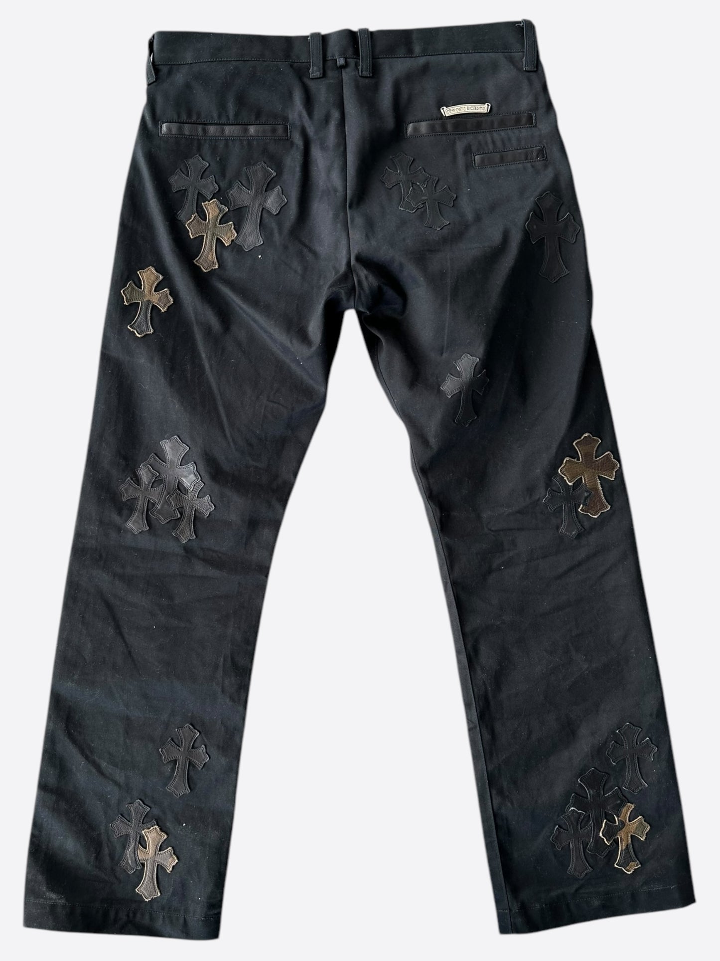 Chrome Hearts Black Camouflage Cross Patch Chino Pants