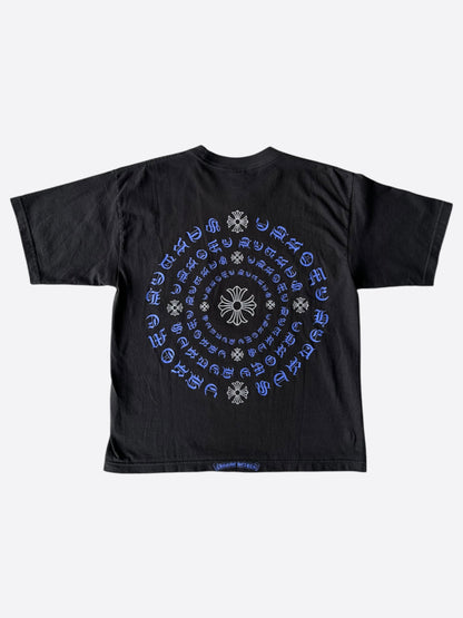 Chrome Hearts Black & Blue Spiral Logo T-Shirt