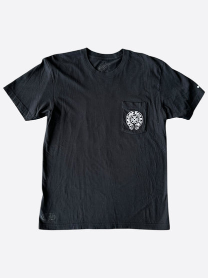 Chrome Hearts Black & White Horseshoe Logo T-Shirt