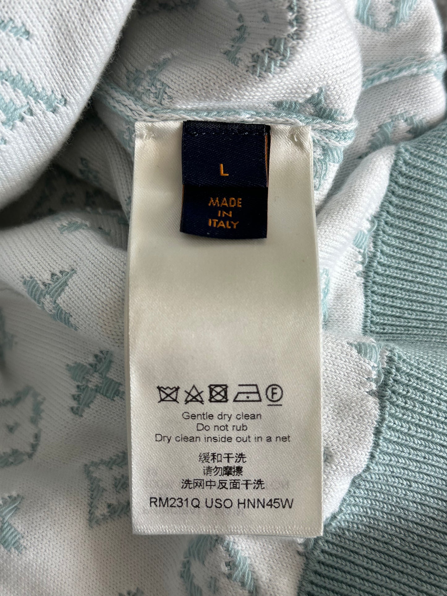 Louis Vuitton Blue & White Gradient Monogram Hoodie