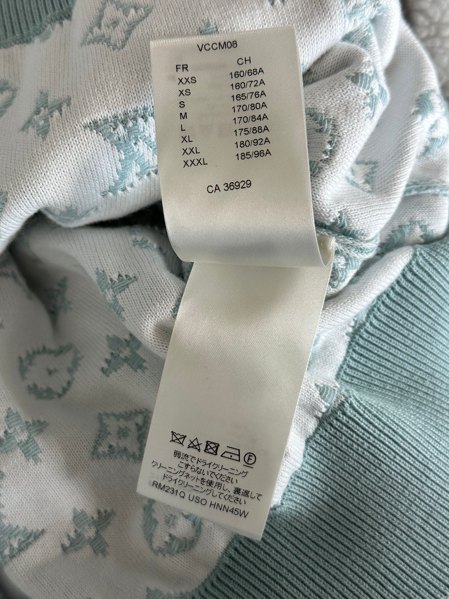 Louis Vuitton Blue & White Gradient Monogram Hoodie