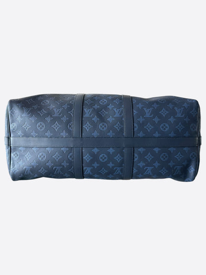 Louis Vuitton Blue Shadow Monogram Keepall 50