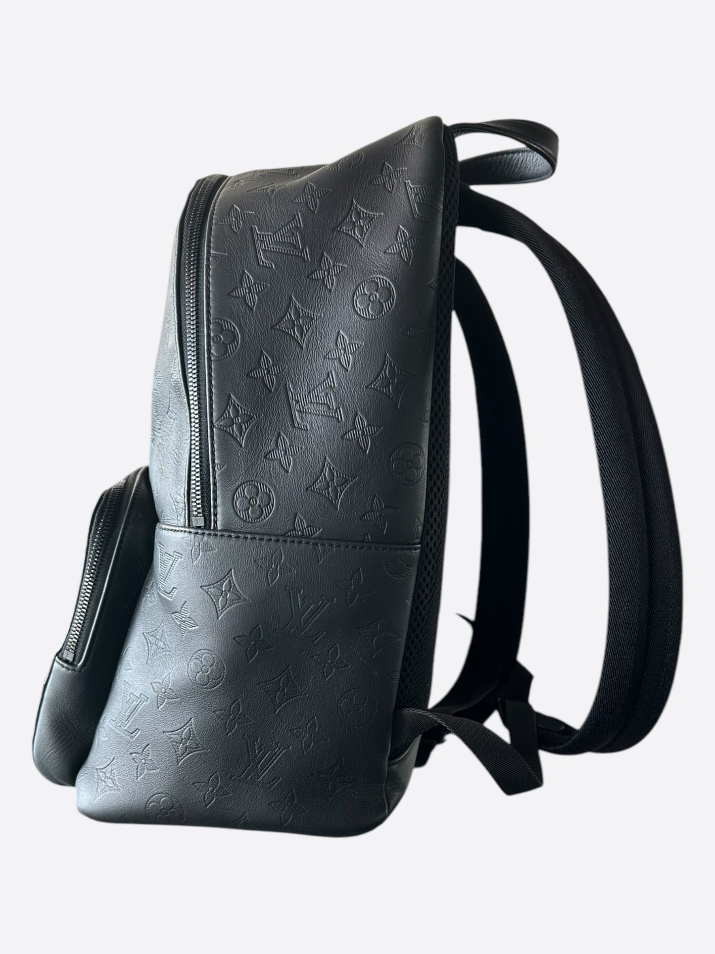 Louis Vuitton Black Shadow Monogram Racer Backpack – Savonches