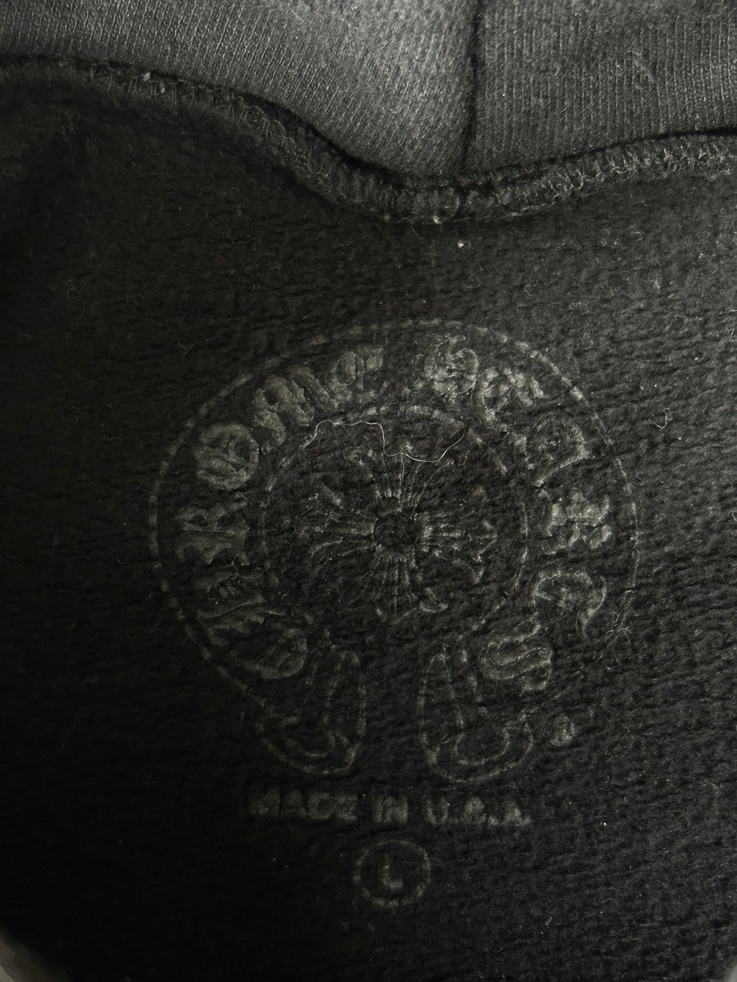 Chrome Hearts Drake Black & White Certified Horseshoe Logo Hoodie