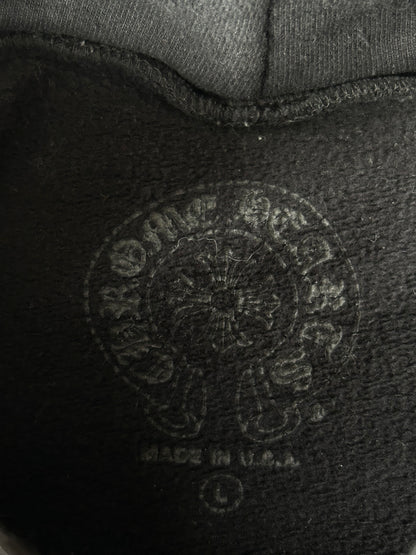 Chrome Hearts Drake Black & White Certified Horseshoe Logo Hoodie