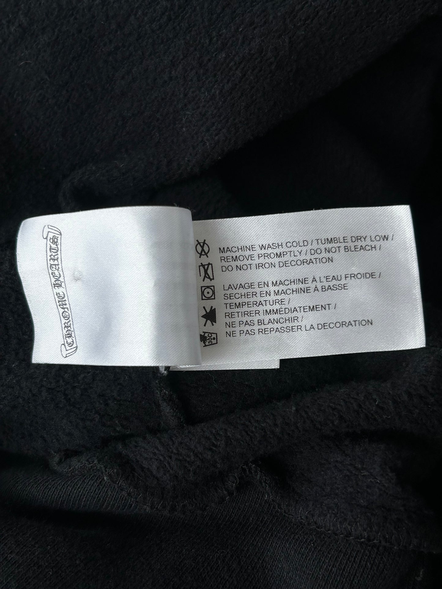 Chrome Hearts Drake Black & White Certified Horseshoe Logo Hoodie
