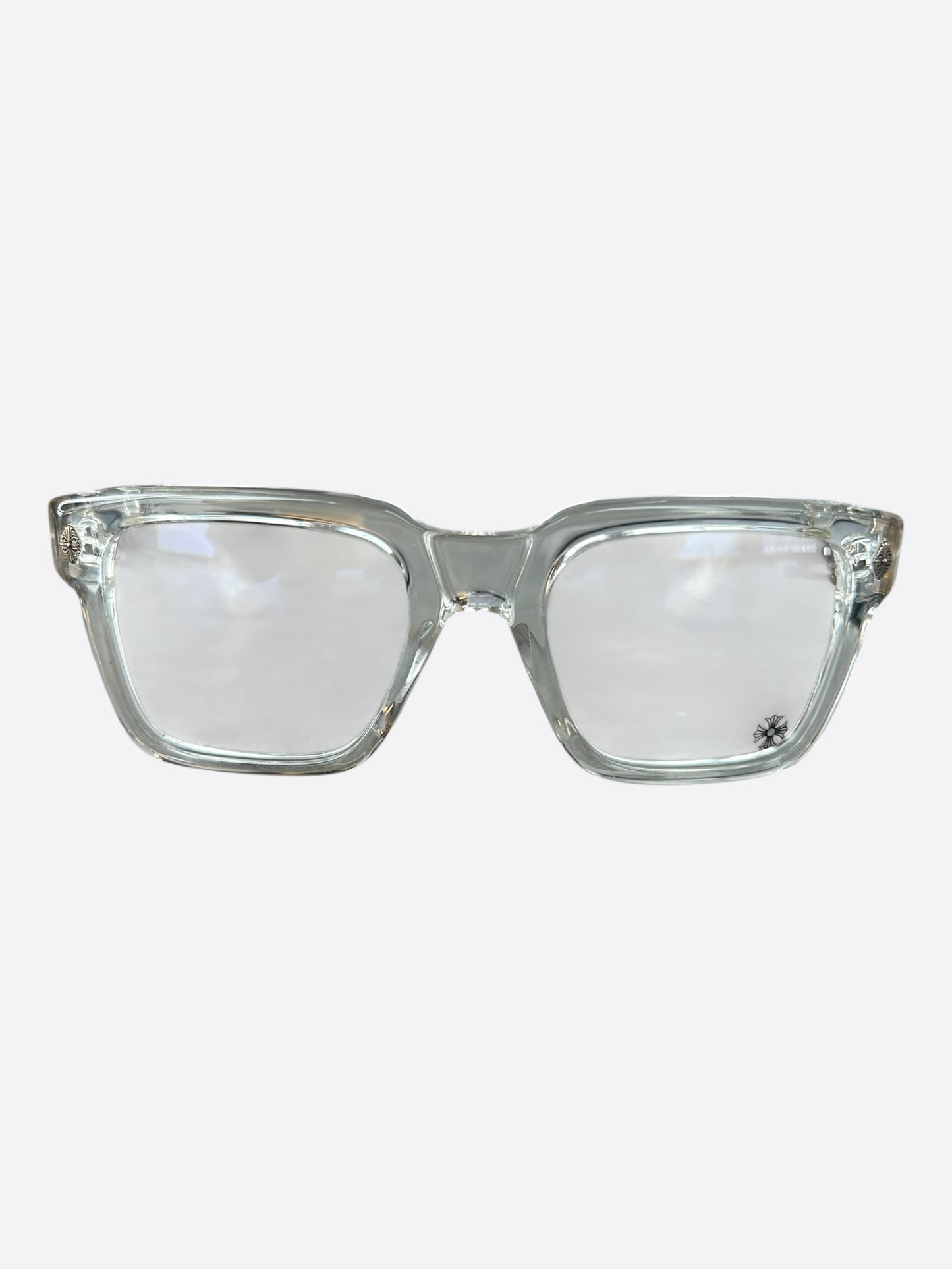 Chrome Hearts Clear & Silver Halllamanass Glasses