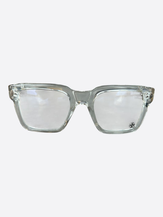 Chrome Hearts Clear & Silver Halllamanass Glasses