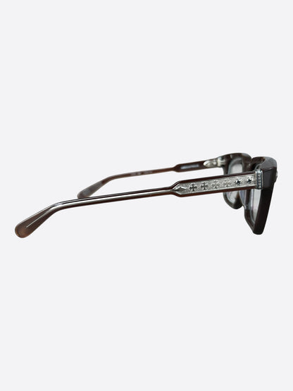 Chrome Hearts Brown & Silver Ambidixtrous Glasses