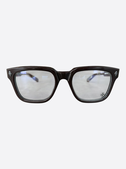 Chrome Hearts Brown & Silver Ambidixtrous Glasses