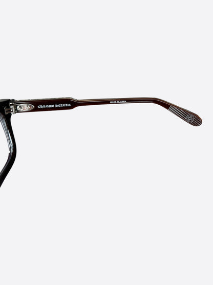 Chrome Hearts Brown & Silver Ambidixtrous Glasses