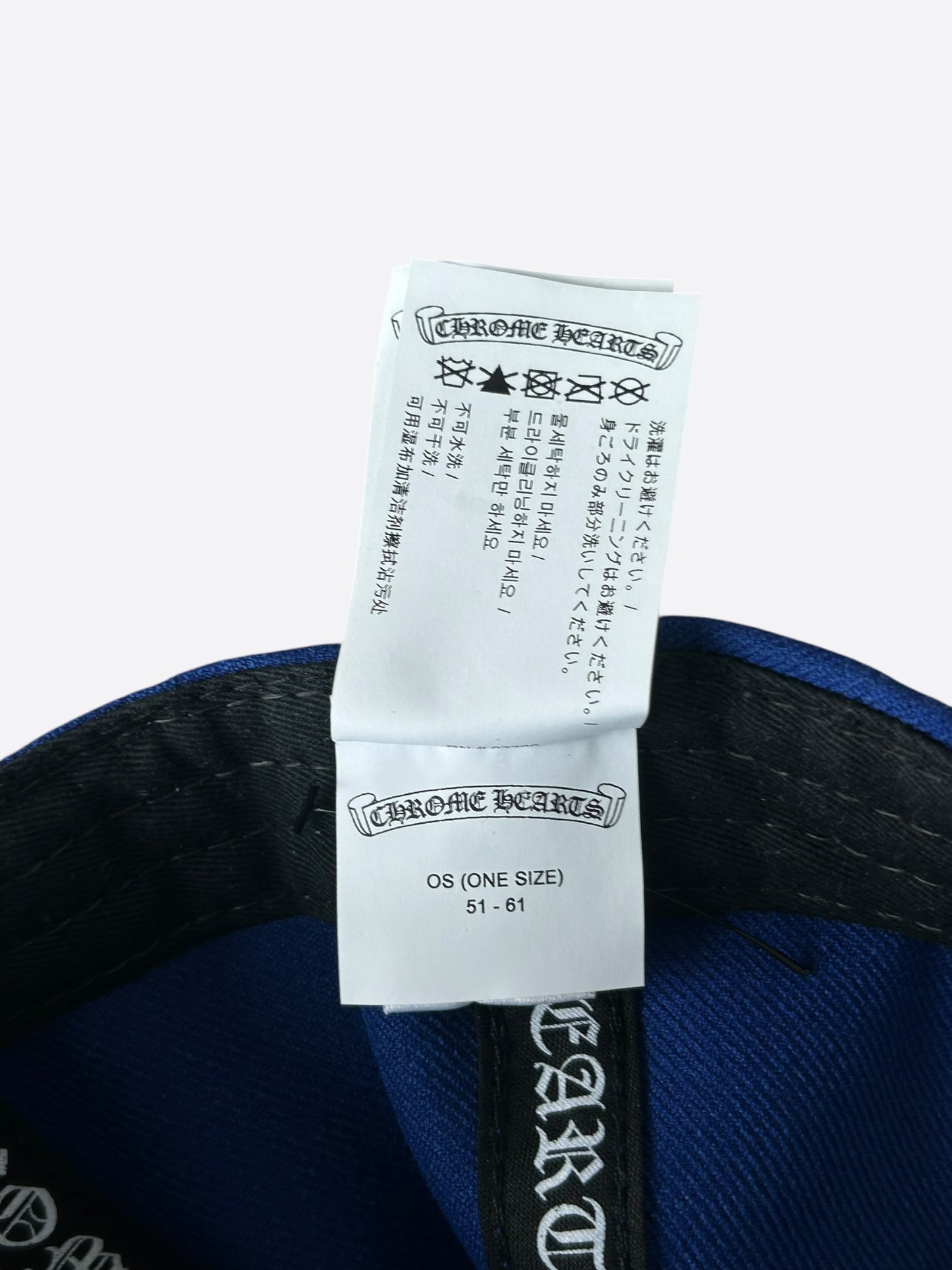 Chrome Hearts Blue & White CH Logo Hat