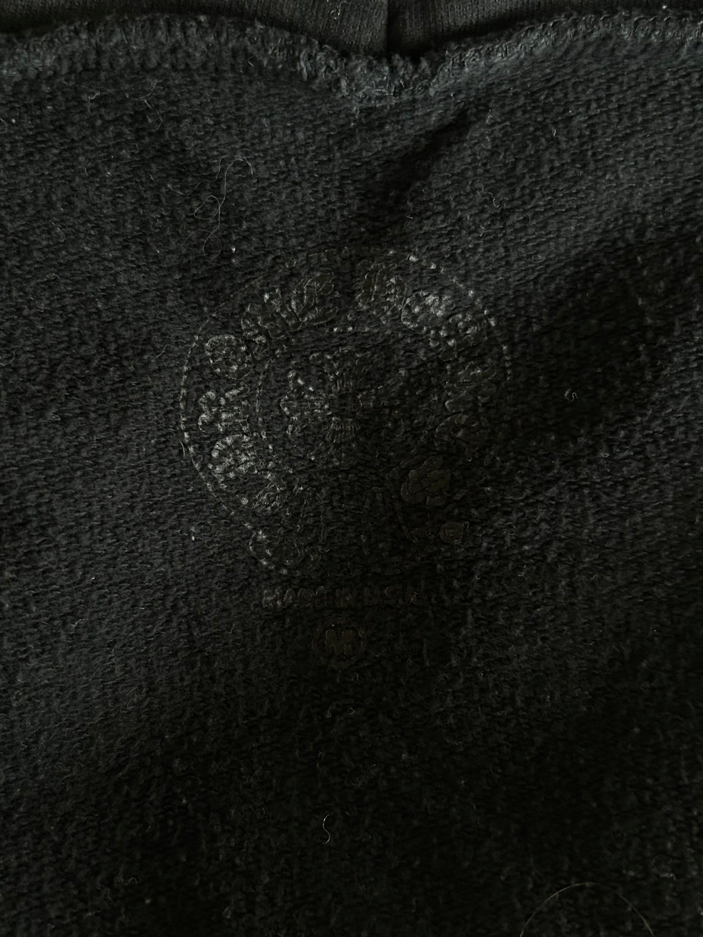 Chrome Hearts Black Gradient Circle Logo Zip Hoodie