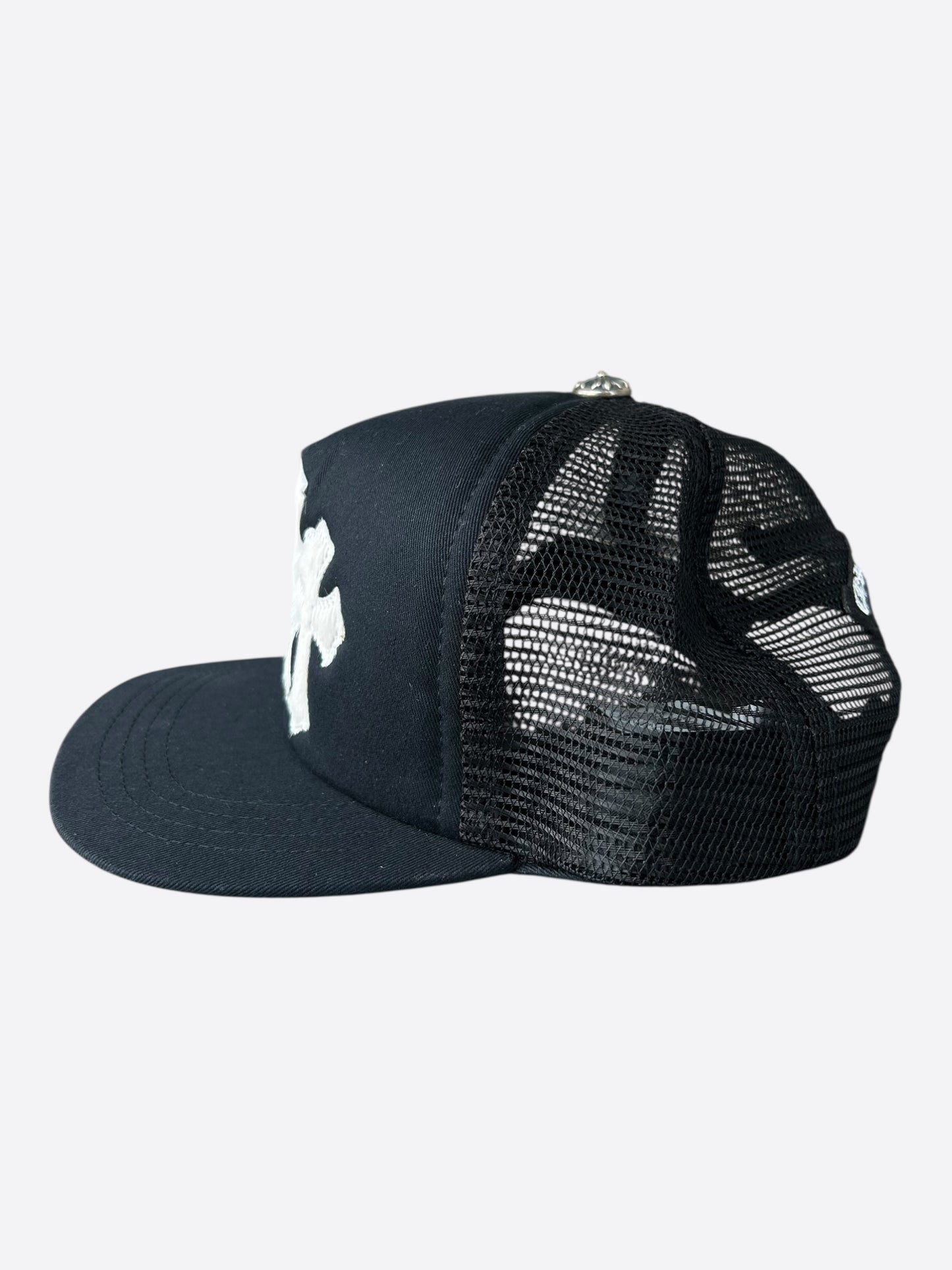 Chrome Hearts Black & White Cross Patch Hat