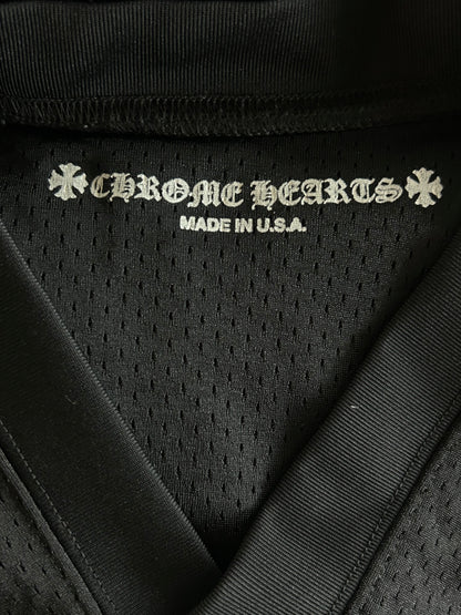 Chrome Hearts Black & White Floral Nylon Mesh Longsleeve Jersey