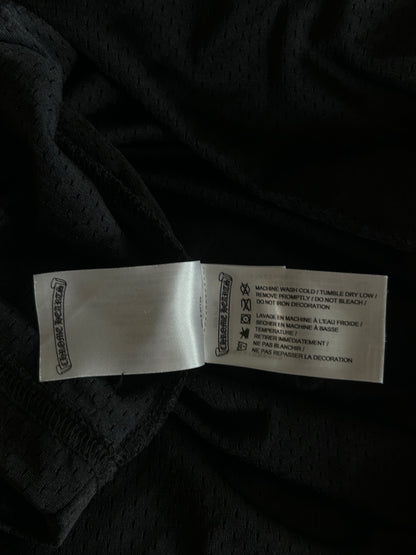 Chrome Hearts Black & White Floral Nylon Mesh Longsleeve Jersey