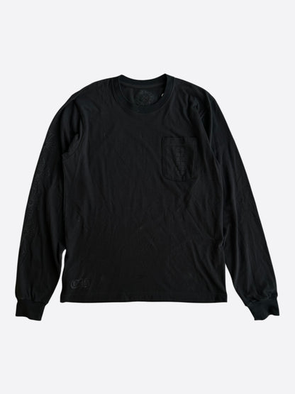 Chrome Hearts Black Miami Exclusive Cross Logo Longsleeve T-Shirt
