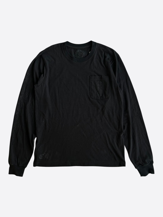 Chrome Hearts Black Miami Exclusive Cross Logo Longsleeve T-Shirt