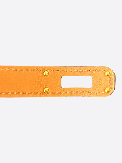 Hermes Purple Swift & Gold Hardware Kelly Double Tour Bracelet