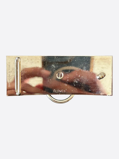 Hermes Palladium Collier De Chien Belt Buckle