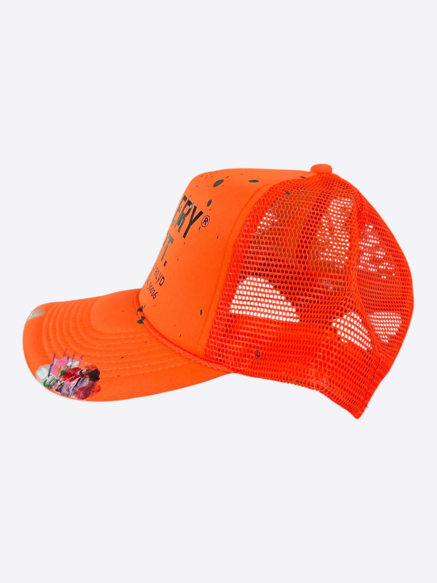 Gallery Dept Orange & Black Workshop Logo Trucker Hat