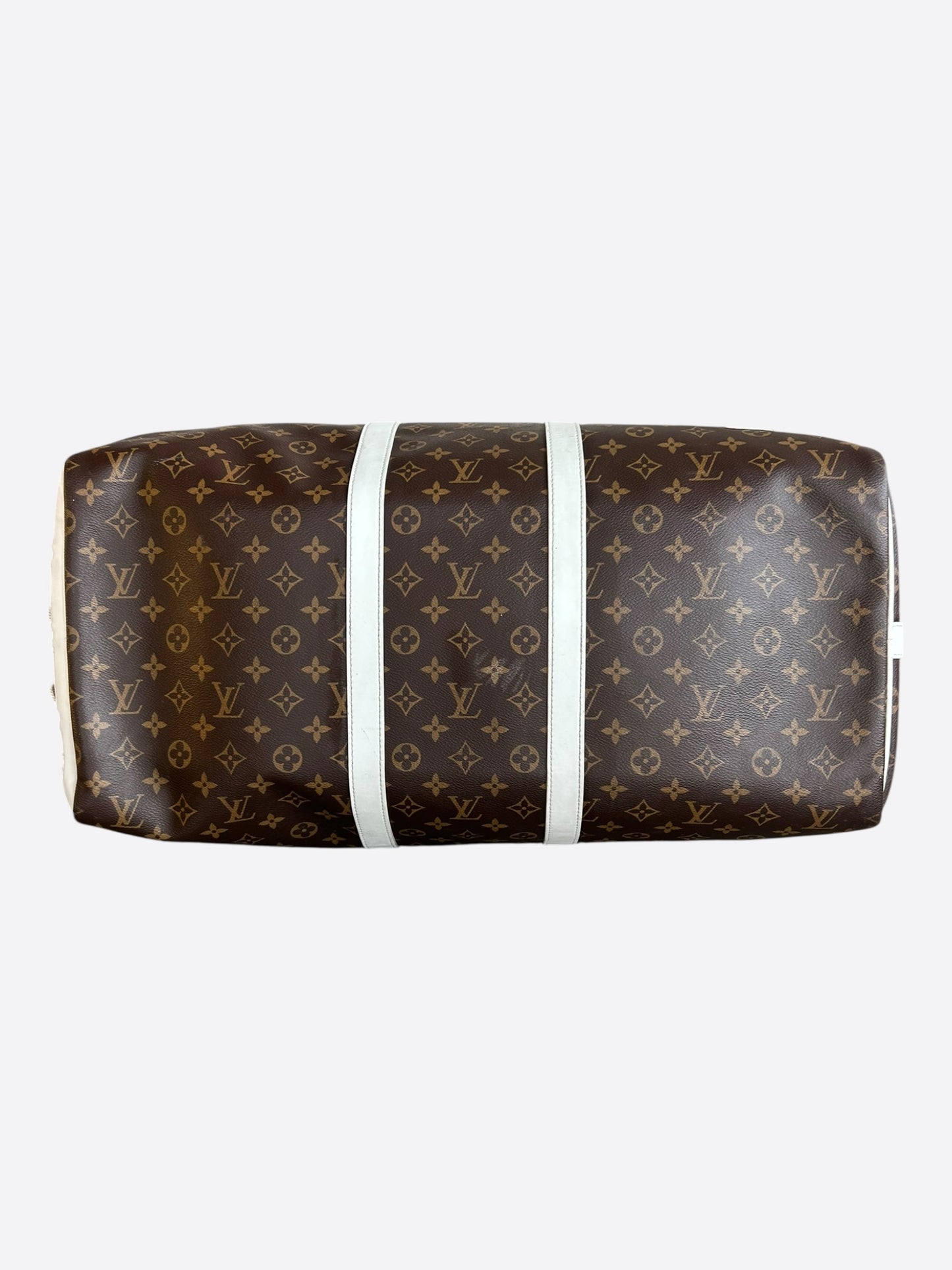 Louis Vuitton NBA Brown & White Monogram Keepall 50