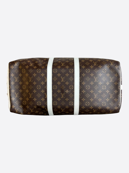Louis Vuitton NBA Brown & White Monogram Keepall 50