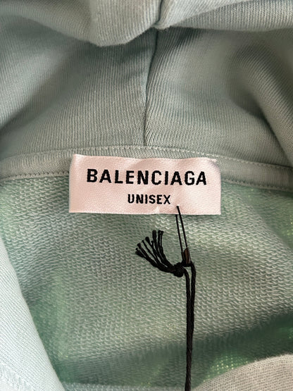 Balenciaga Blue Embroidered BB Icon Logos Hoodie