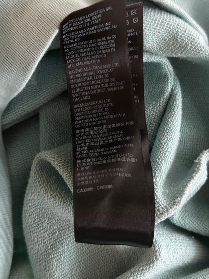 Balenciaga Blue Embroidered BB Icon Logos Hoodie