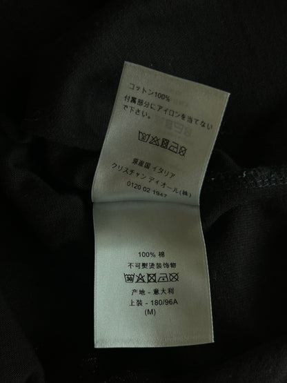Dior Shawn Stussy Black & White Embroidered Logo T-Shirt