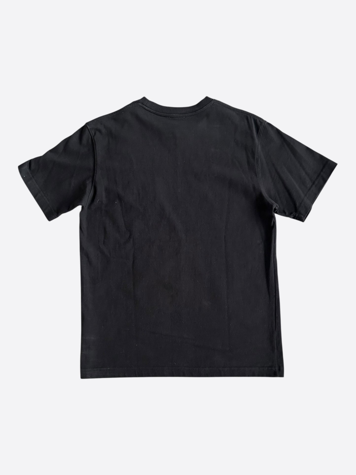 Dior Shawn Stussy Black & White Embroidered Logo T-Shirt