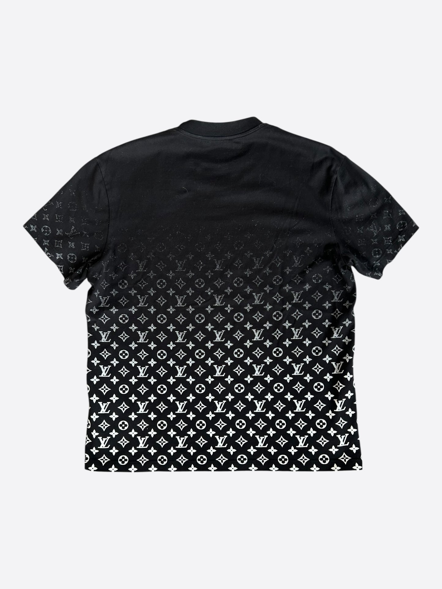 Louis Vuitton Black & White Monogram Gradient T-Shirt